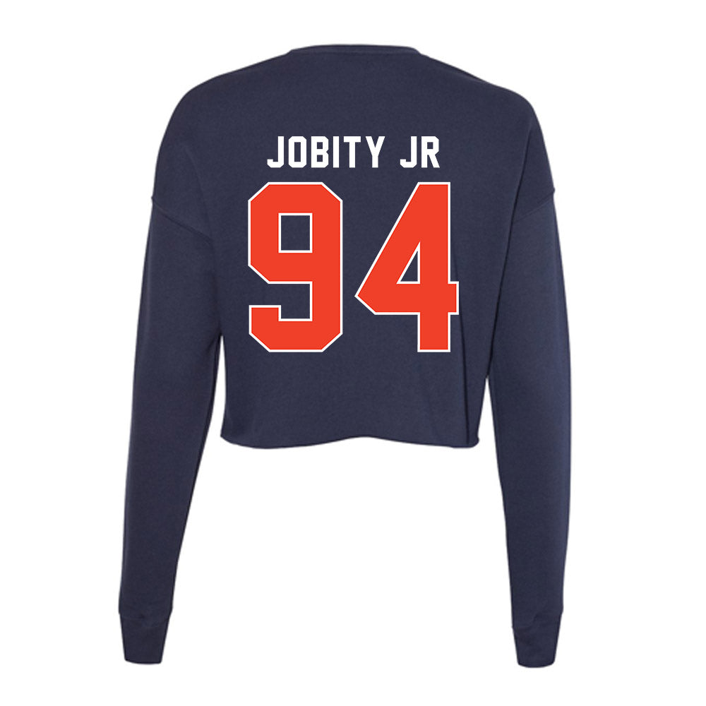 Syracuse - NCAA Football : Kevin Jobity Jr - Women's Cropped Crew Fleece-1