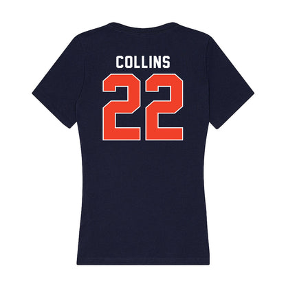 Syracuse - NCAA Women's Soccer : Cierra Collins - Women's V-Neck T-Shirt-1