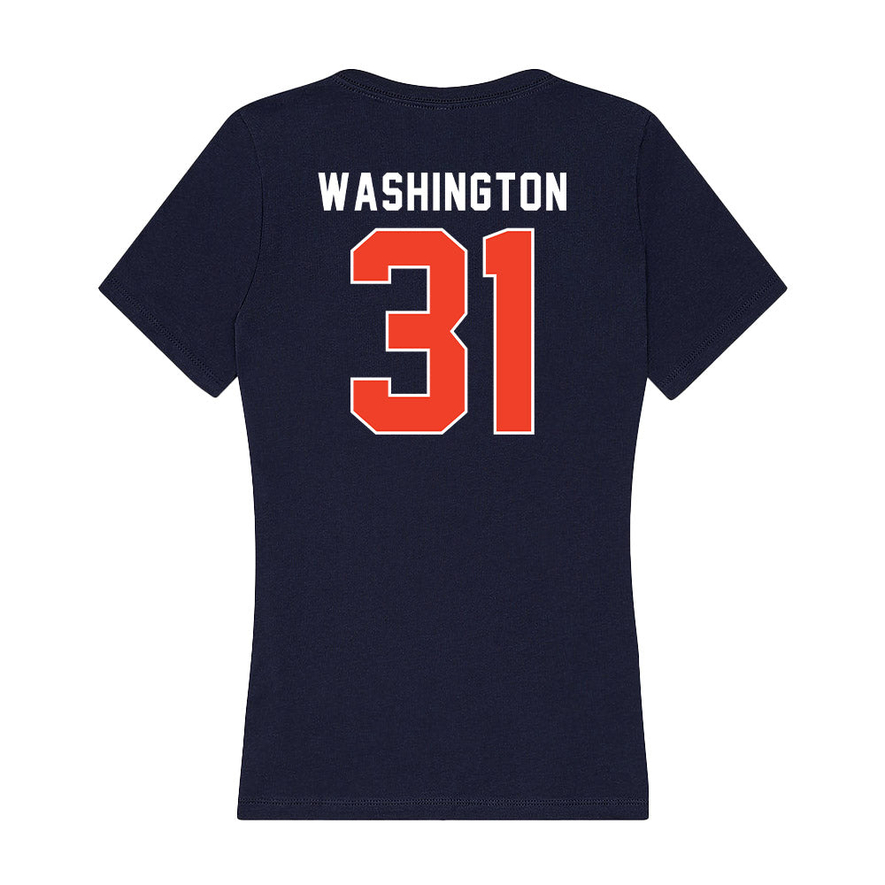 Syracuse - NCAA Football : Marcus Washington - Women's V-Neck T-Shirt-1