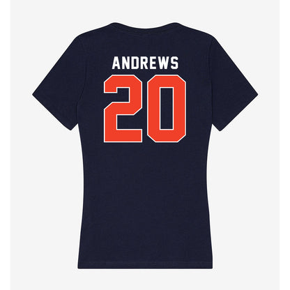 Syracuse - NCAA Football : Rayshon Andrews - Women's V-Neck T-Shirt-1
