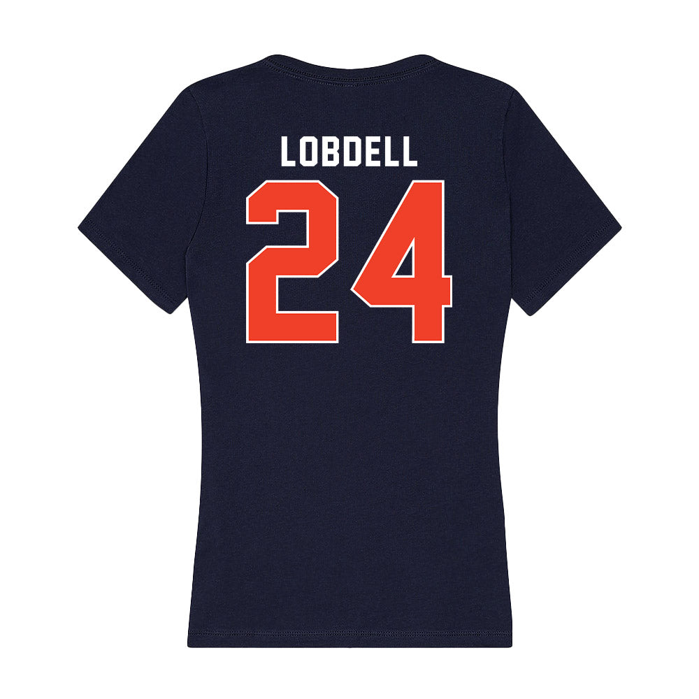 Syracuse - NCAA Men's Basketball : Noah Lobdell - Women's V-Neck T-Shirt-1