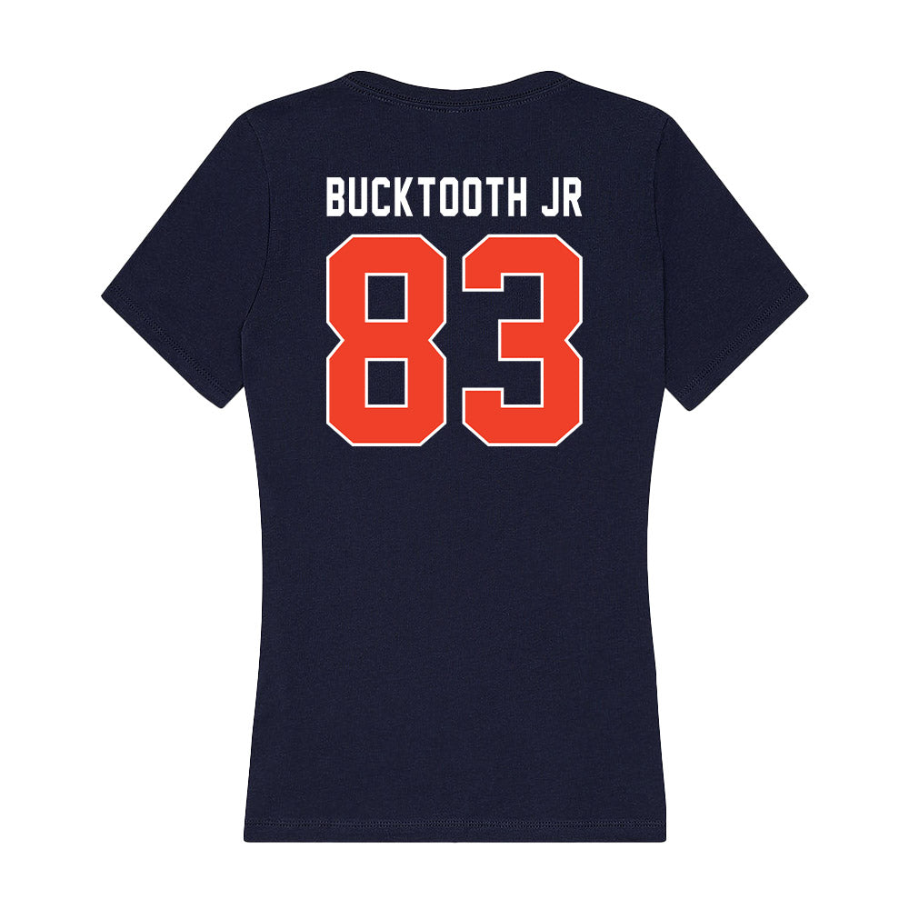 Syracuse - NCAA Men's Lacrosse : Brett Bucktooth Jr - Women's V-Neck T-Shirt-1