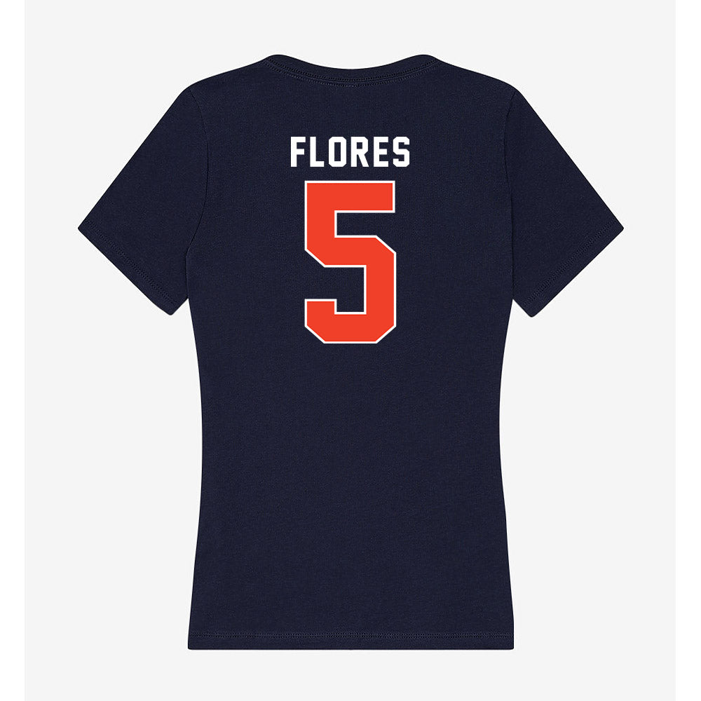 Syracuse - NCAA Softball : Vanessa Flores - Women's V-Neck T-Shirt-1