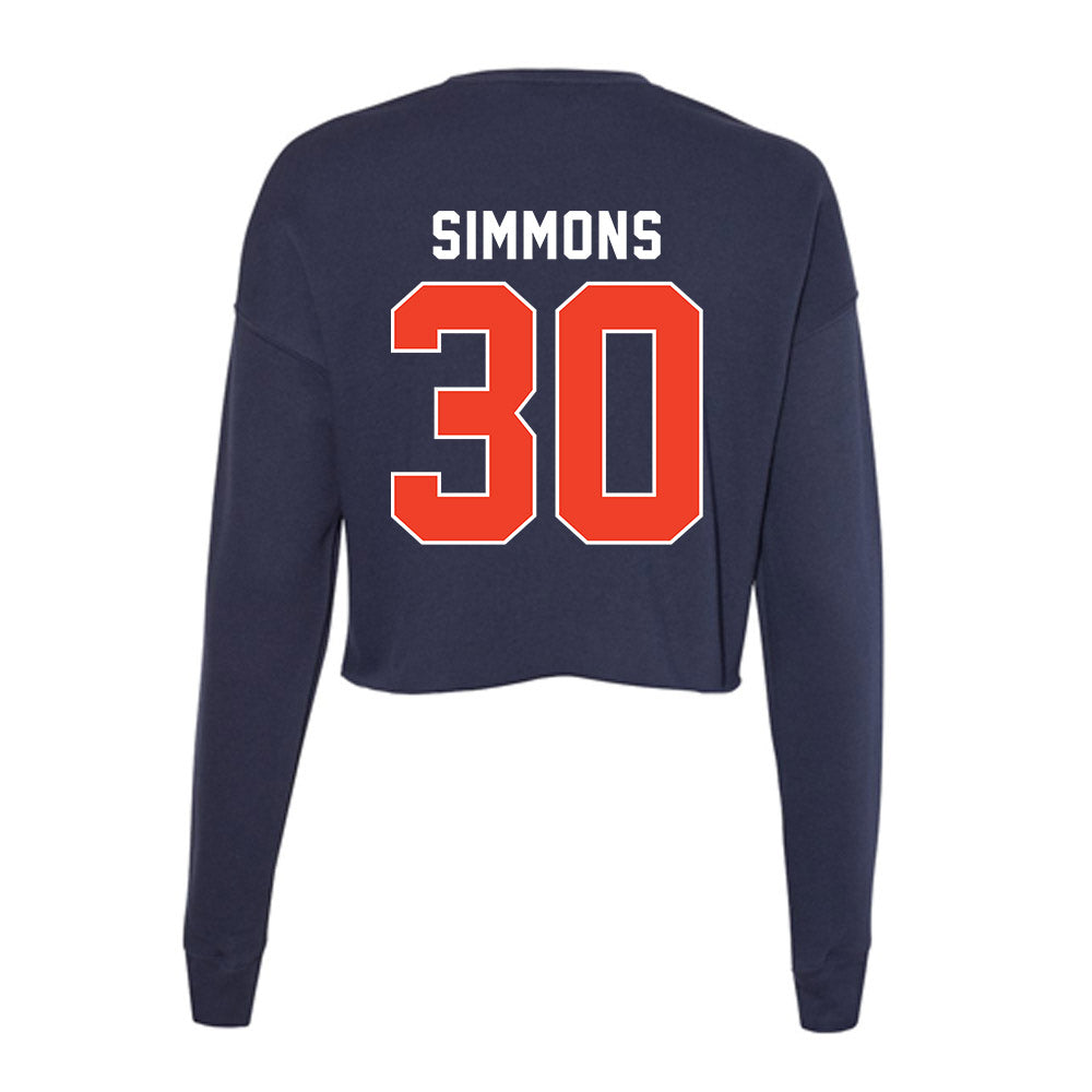 Syracuse - NCAA Football : Chase Simmons - Women's Cropped Crew Fleece-1