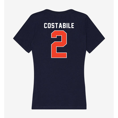 Syracuse - NCAA Women's Ice Hockey : Stella Costabile - Women's V-Neck T-Shirt-1