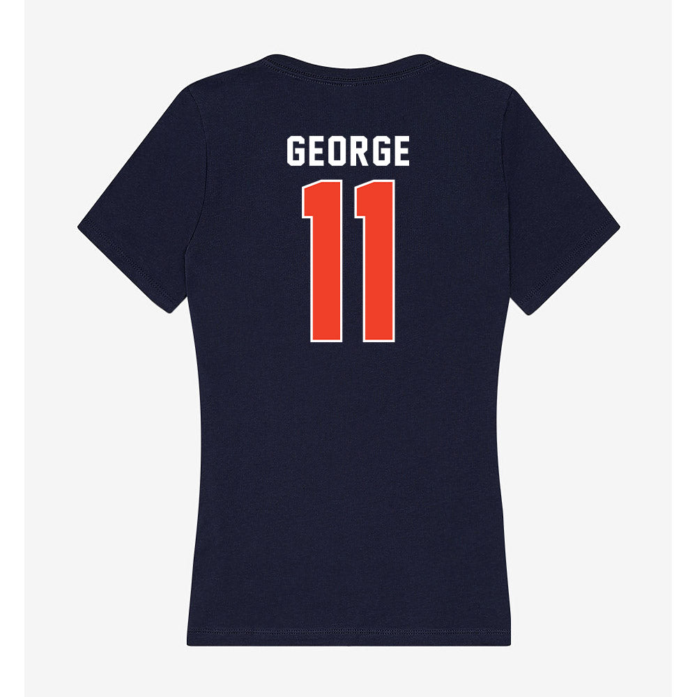 Syracuse - NCAA Men's Basketball : Naithan George - Women's V-Neck T-Shirt-1