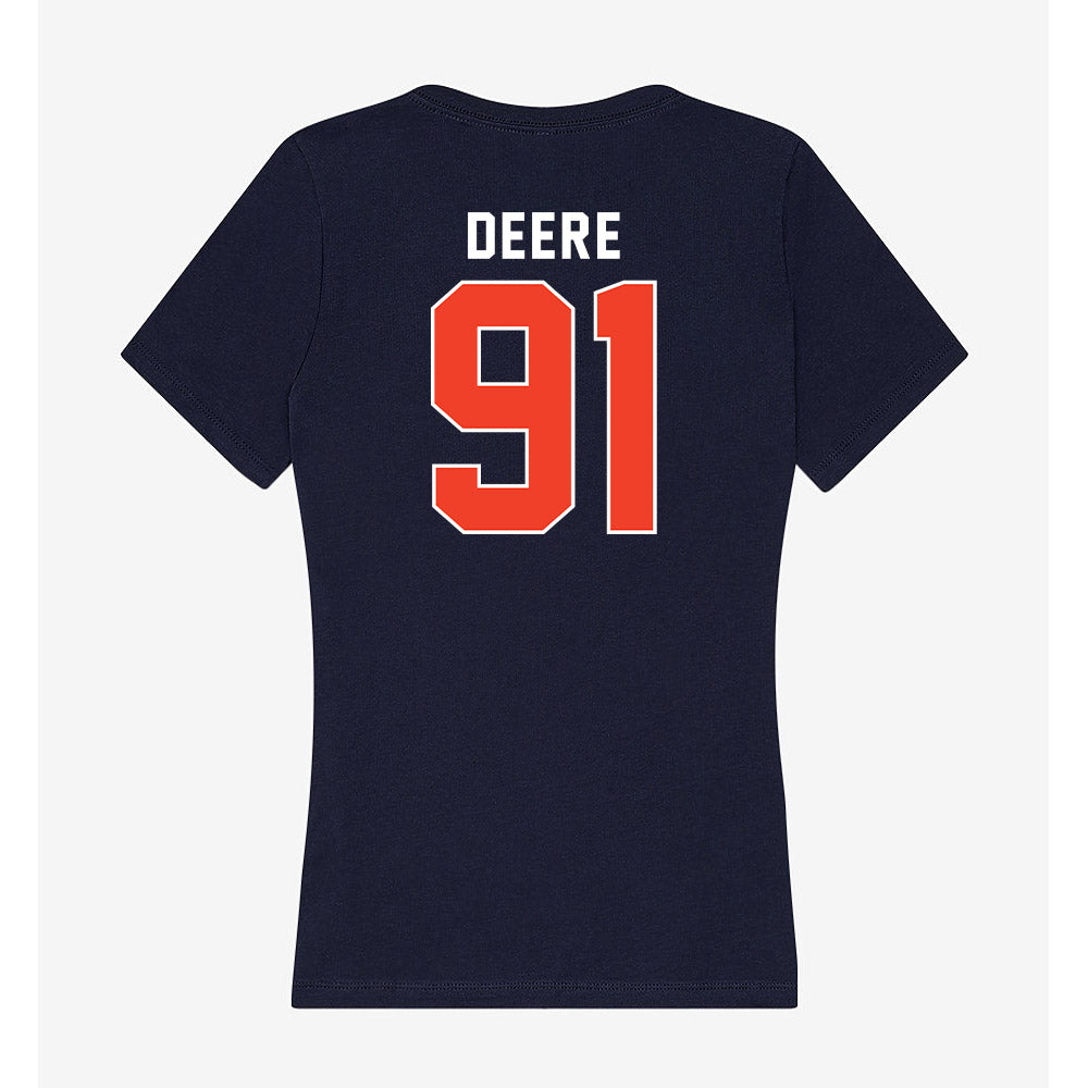 Syracuse - NCAA Men's Lacrosse : Trey Deere - Women's V-Neck T-Shirt-1