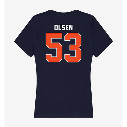 Syracuse - NCAA Football : Donald (Ted) Olsen - Women's V-Neck T-Shirt-1