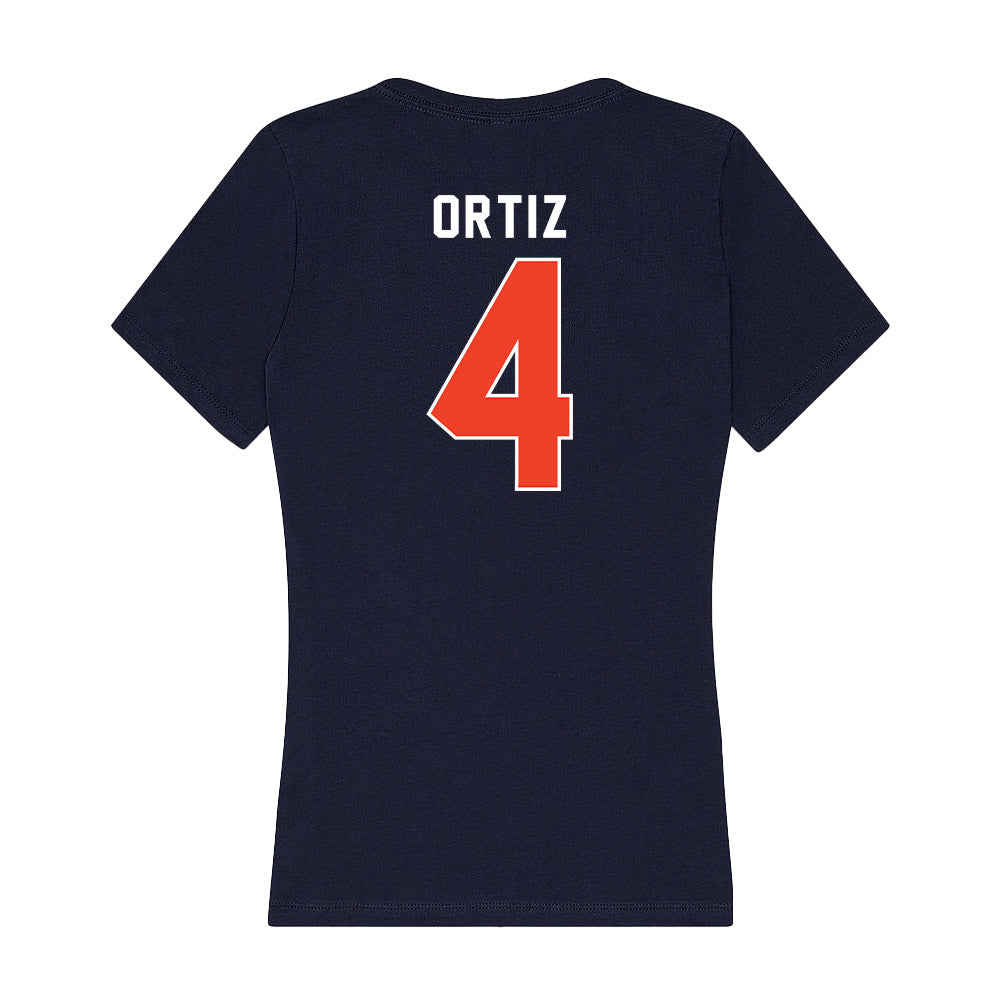 Syracuse - NCAA Women's Volleyball : Emma Ortiz - Women's V-Neck T-Shirt-1