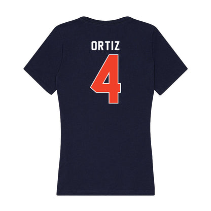 Syracuse - NCAA Women's Volleyball : Emma Ortiz - Women's V-Neck T-Shirt-1