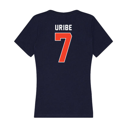Syracuse - NCAA Women's Soccer : Ava Uribe - Women's V-Neck T-Shirt-1