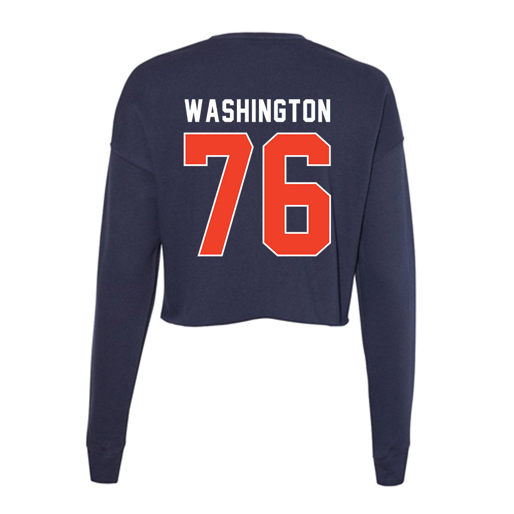Syracuse - NCAA Football : Byron Washington - Women's Cropped Crew Fleece-1