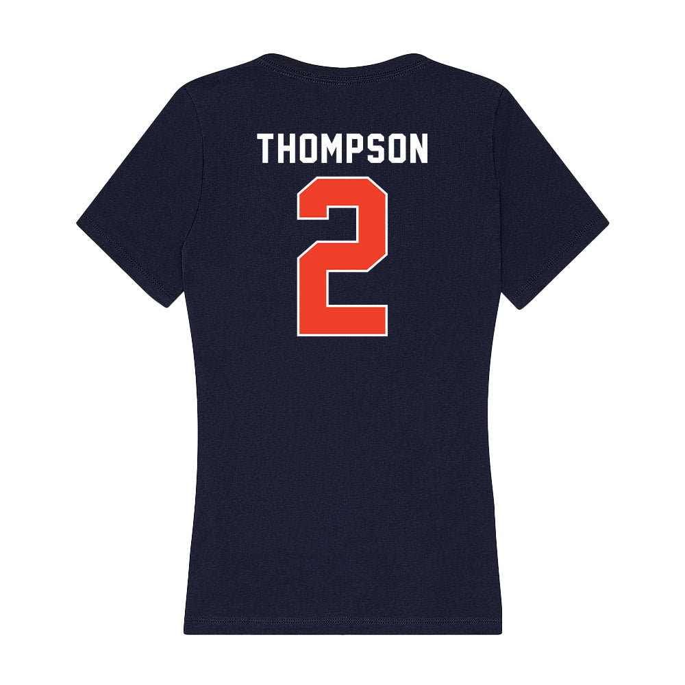 Syracuse - NCAA Women's Basketball : Journey Thompson - Women's V-Neck T-Shirt-1