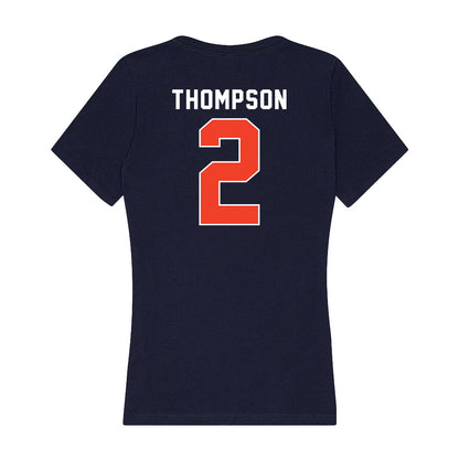 Syracuse - NCAA Women's Basketball : Journey Thompson - Women's V-Neck T-Shirt-1