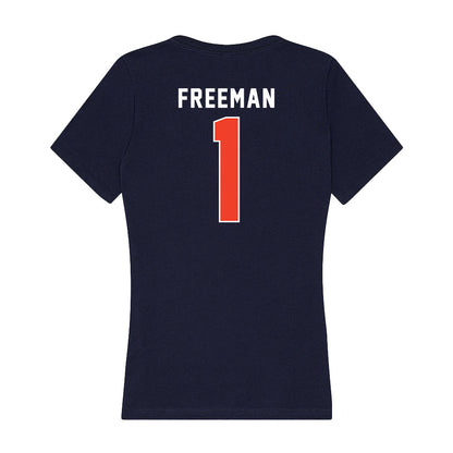 Syracuse - NCAA Men's Basketball : Donavan Freeman - Women's V-Neck T-Shirt-1