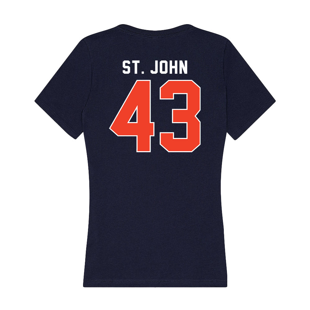 Syracuse - NCAA Football : Garvin St. John - Women's V-Neck T-Shirt-1