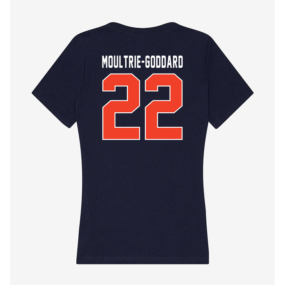Syracuse - NCAA Football : Zyian Moultrie-Goddard - Women's V-Neck T-Shirt-1