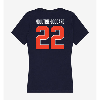 Syracuse - NCAA Football : Zyian Moultrie-Goddard - Women's V-Neck T-Shirt-1