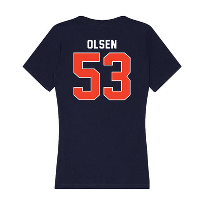 Syracuse - NCAA Football : Ted Olsen - Women's V-Neck T-Shirt-1