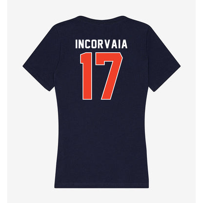 Syracuse - NCAA Women's Soccer : Abby Incorvaia - Women's V-Neck T-Shirt-1