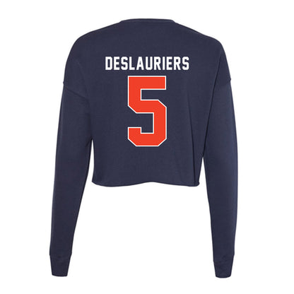 Syracuse - NCAA Football : Antoine Deslauriers - Women's Cropped Crew Fleece-1