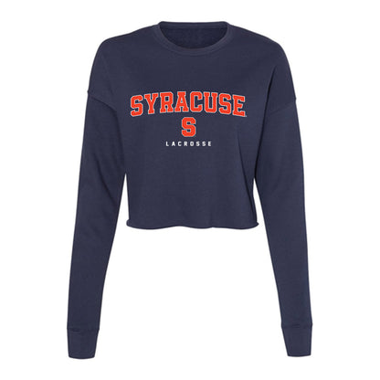Syracuse - NCAA Women's Lacrosse : Cecelia Webb - Women's Cropped Crew Fleece-0