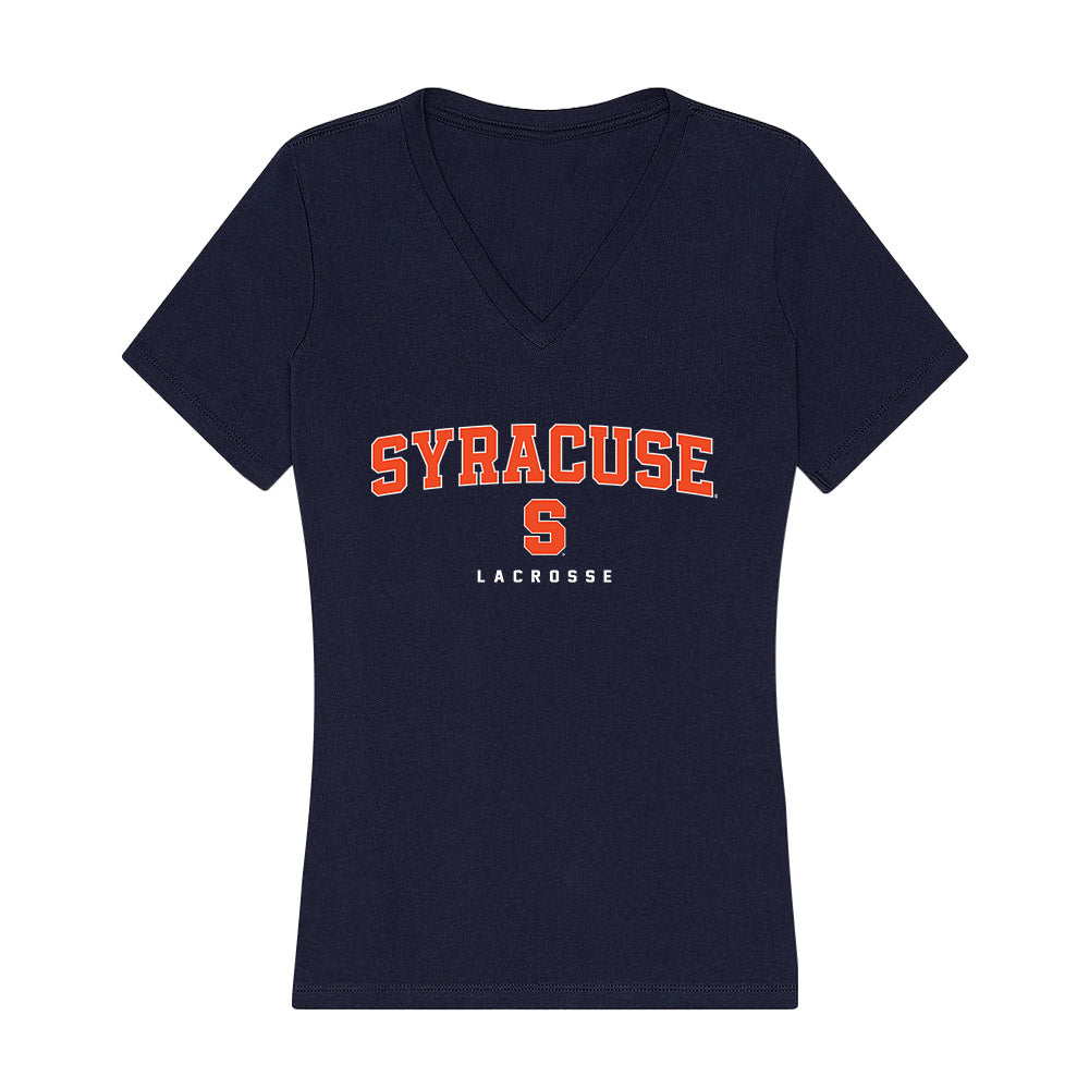 Syracuse - NCAA Men's Lacrosse : Michael Leo Jr. - Women's V-Neck T-Shirt-0