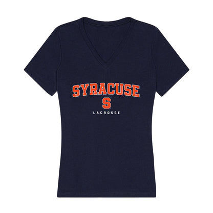 Syracuse - NCAA Men's Lacrosse : Michael Leo Jr. - Women's V-Neck T-Shirt-0