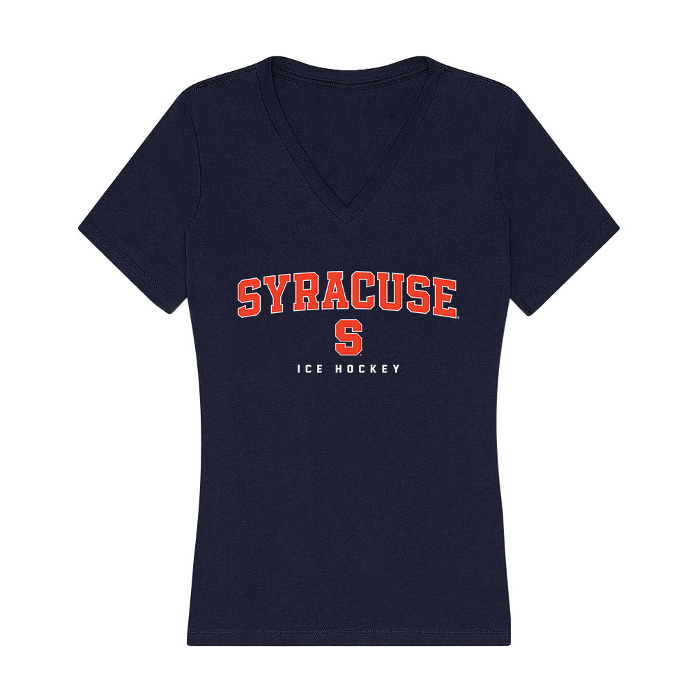 Syracuse - NCAA Women's Ice Hockey : Emma Gnade - Women's V-Neck T-Shirt-0