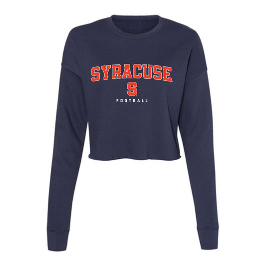 Syracuse - NCAA Football : Byron Washington - Women's Cropped Crew Fleece-0