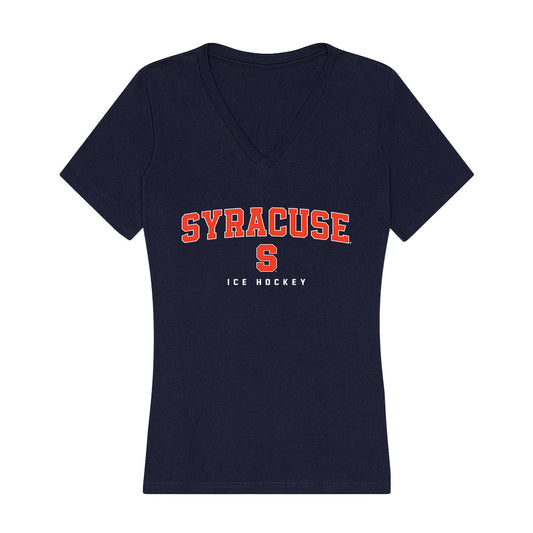Syracuse - NCAA Women's Ice Hockey : Stella Costabile - Women's V-Neck T-Shirt-0