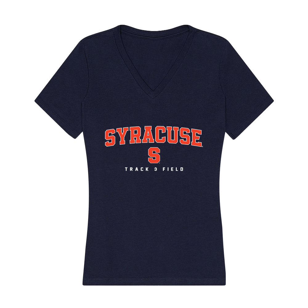 Syracuse - NCAA Women's Track & Field : Olivia Etienvre - Women's V-Neck T-Shirt-0