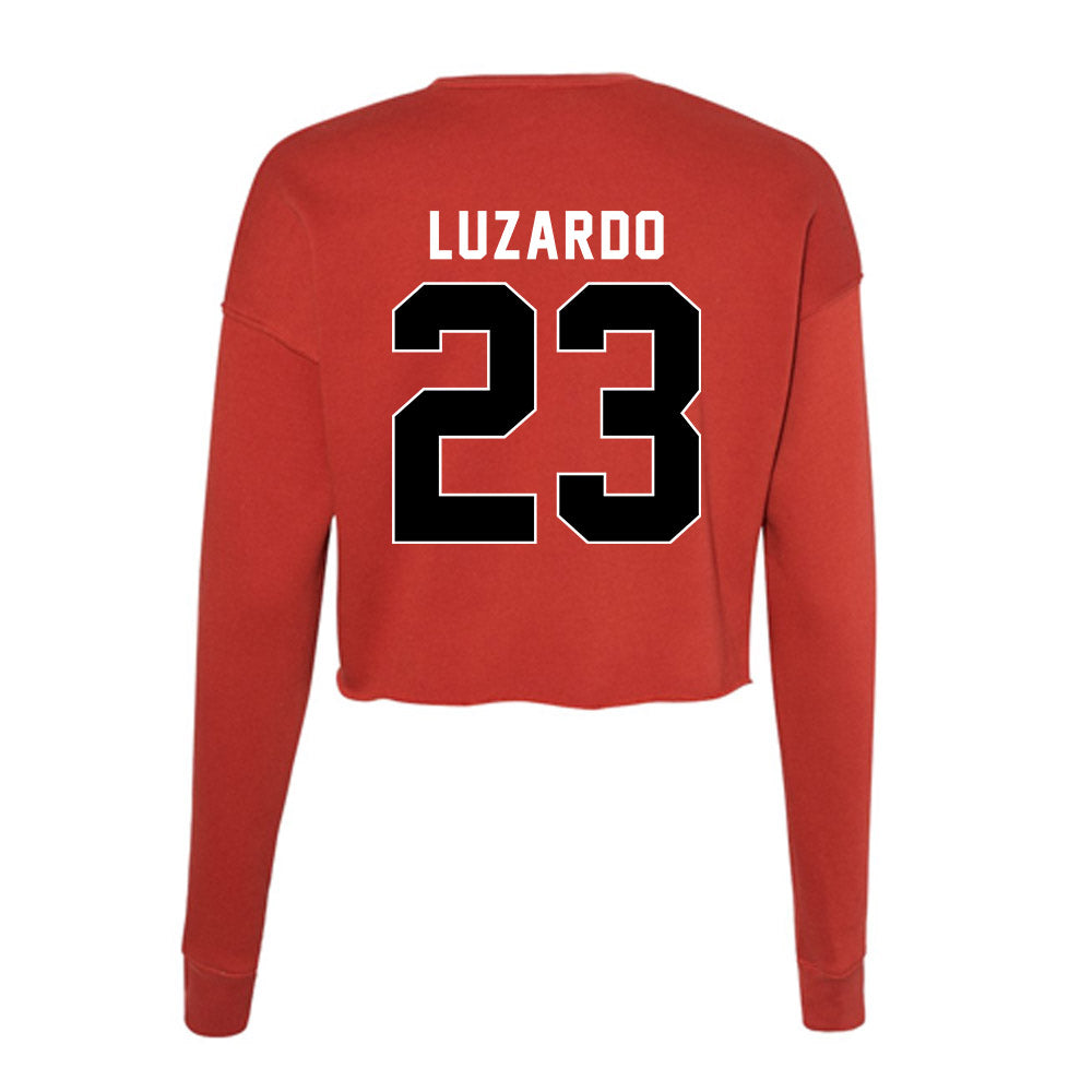 Houston - NCAA Baseball : Diego Luzardo - Women's Cropped Crew Fleece-1