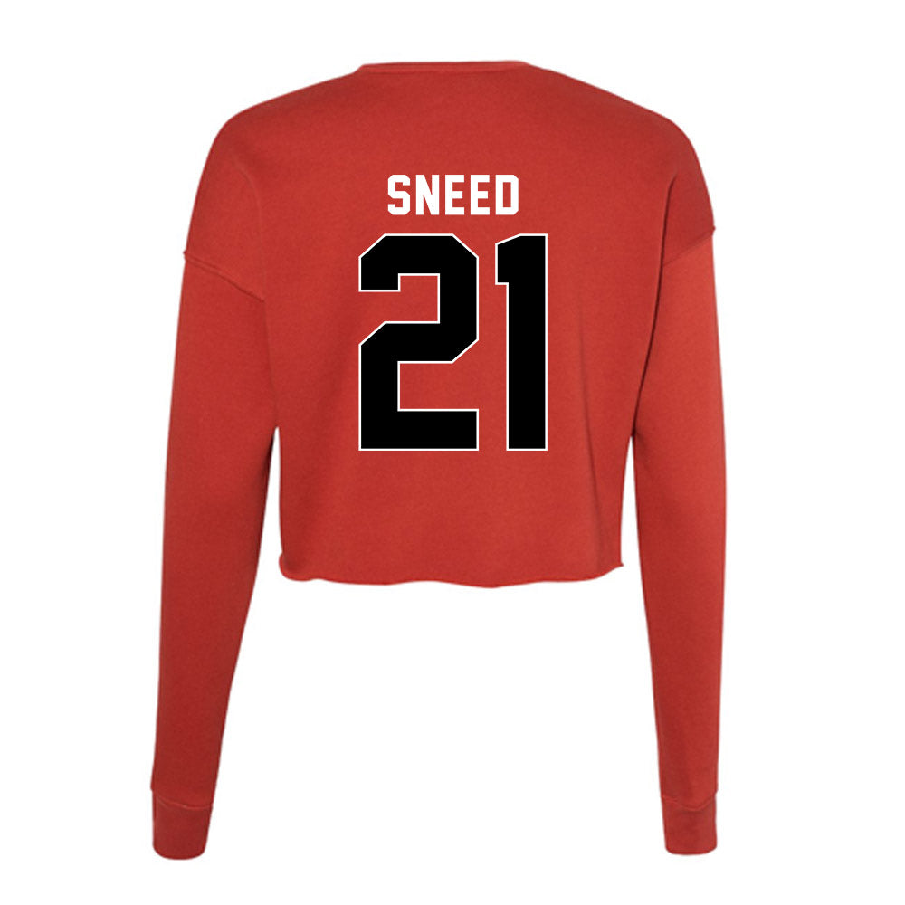 Houston - NCAA Football : Stacy Sneed - Women's Cropped Crew Fleece-1