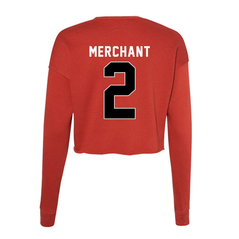 Houston - NCAA Women's Basketball : Kierra Merchant - Women's Cropped Crew Fleece-1