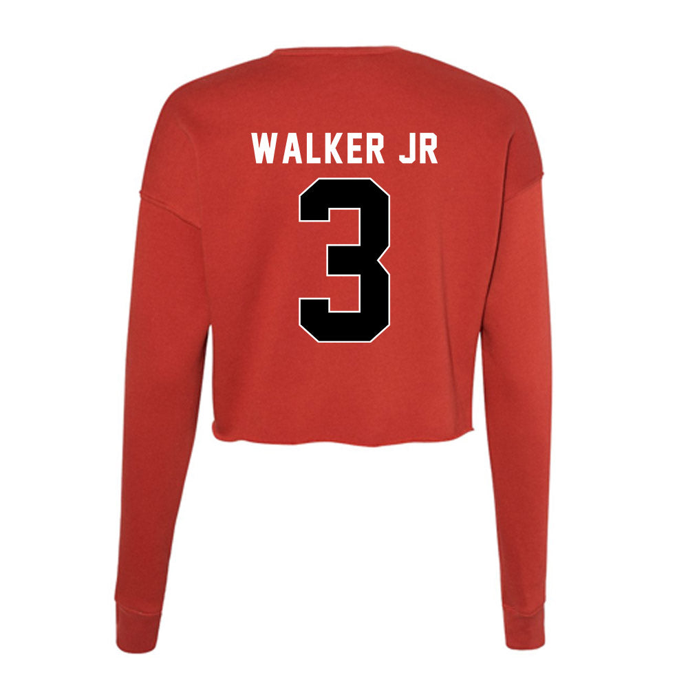 Houston - NCAA Men's Basketball : Ramon Walker Jr - Women's Cropped Crew Fleece-1