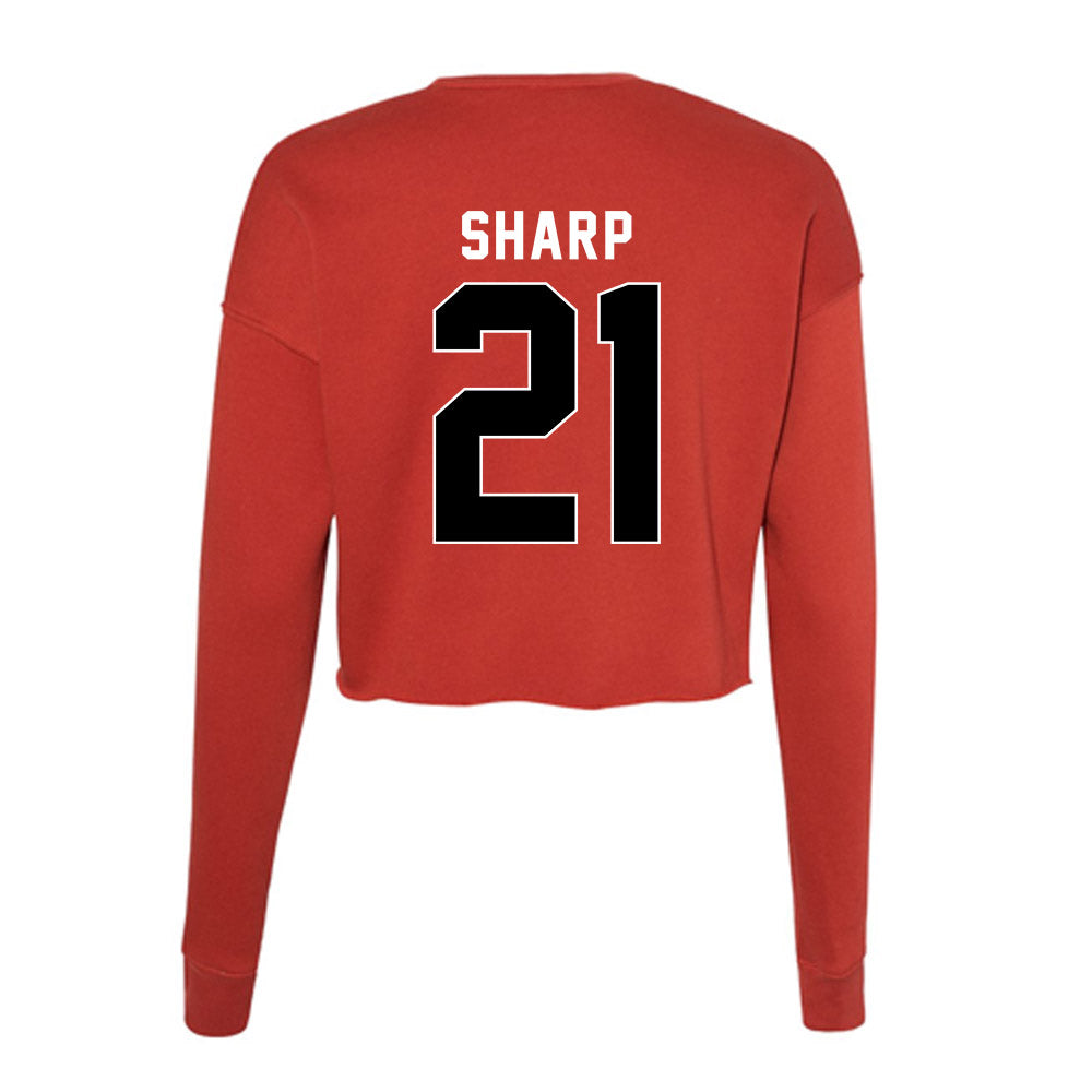 Houston - NCAA Men's Basketball : Emanuel Sharp - Women's Cropped Crew Fleece-1