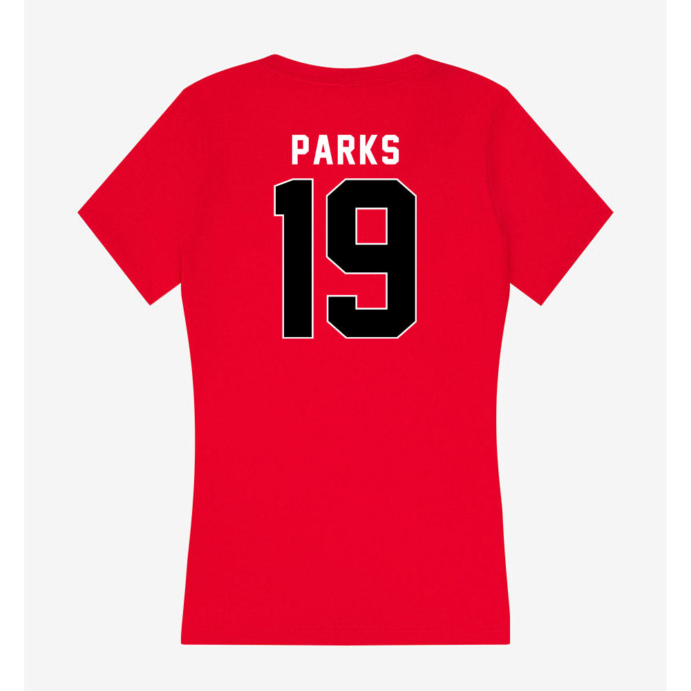 Houston - NCAA Football : Keany Parks - Women's V-Neck T-Shirt-1