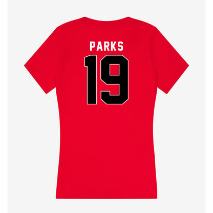 Houston - NCAA Football : Keany Parks - Women's V-Neck T-Shirt-1