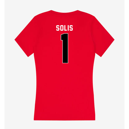 Houston - NCAA Softball : Gigi Solis - Women's V-Neck T-Shirt-1