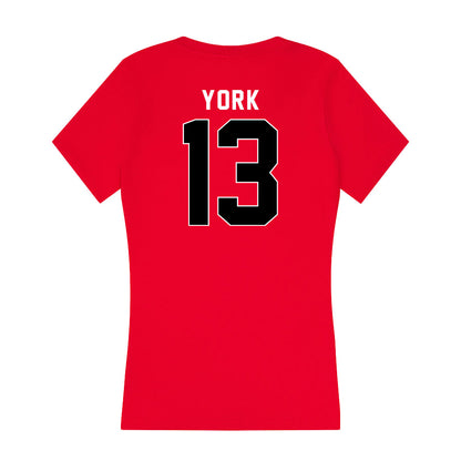 Houston - NCAA Football : Jayden York - Women's V-Neck T-Shirt-1