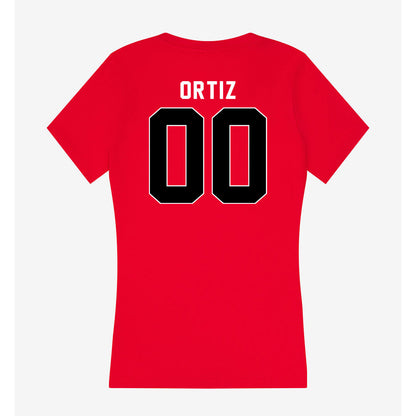 Houston - NCAA Women's Soccer : Nadia Ortiz - Women's V-Neck T-Shirt-1