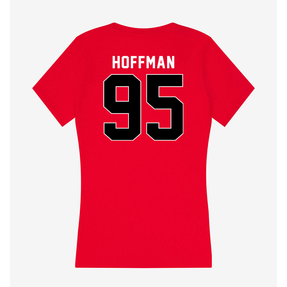 Houston - NCAA Baseball : Kendall Hoffman - Women's V-Neck T-Shirt-1