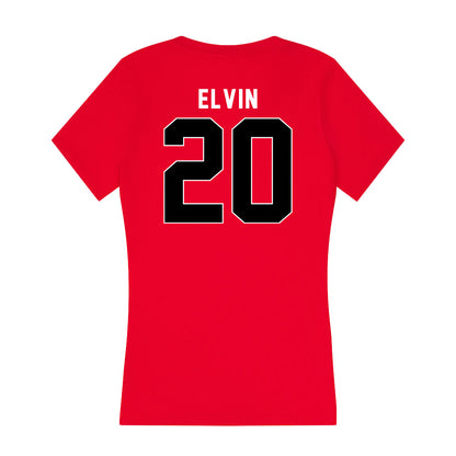 Houston - NCAA Men's Basketball : Ryan Elvin - Women's V-Neck T-Shirt-1