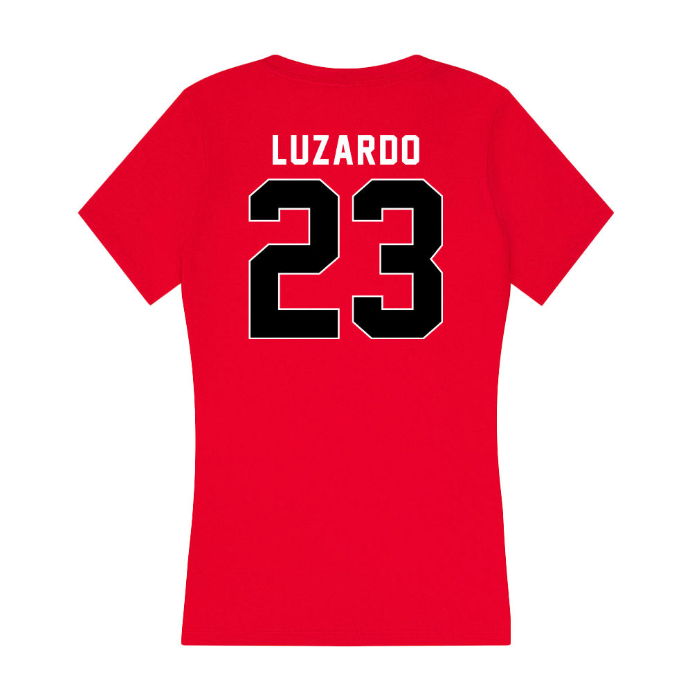 Houston - NCAA Baseball : Diego Luzardo - Women's V-Neck T-Shirt-1