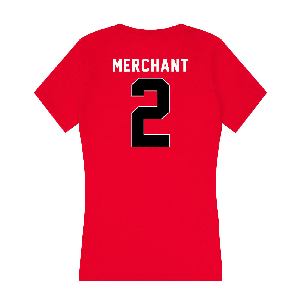 Houston - NCAA Women's Basketball : Kierra Merchant - Women's V-Neck T-Shirt-1