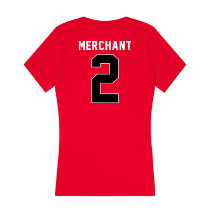 Houston - NCAA Women's Basketball : Kierra Merchant - Women's V-Neck T-Shirt-1