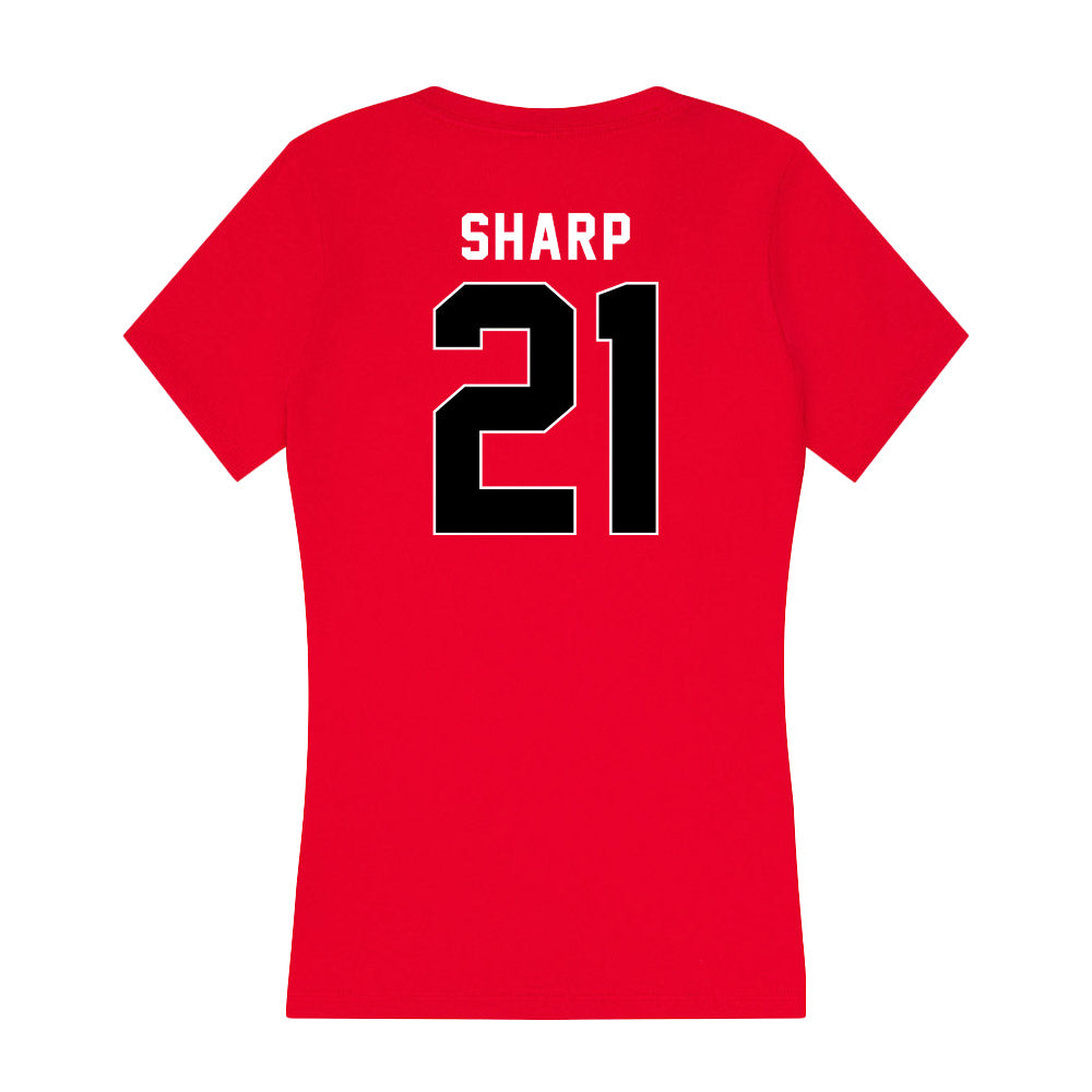 Houston - NCAA Men's Basketball : Emanuel Sharp - Women's V-Neck T-Shirt-1