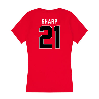 Houston - NCAA Men's Basketball : Emanuel Sharp - Women's V-Neck T-Shirt-1