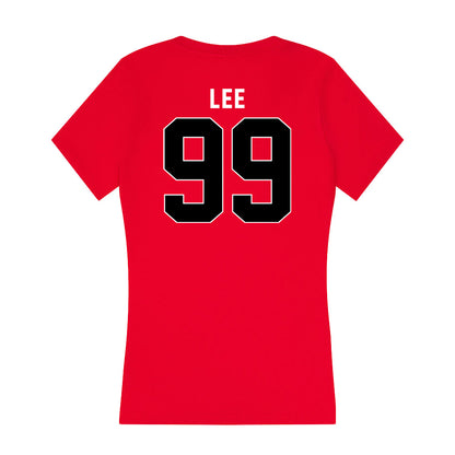 Houston - NCAA Football : Quindario Lee - Women's V-Neck T-Shirt-1